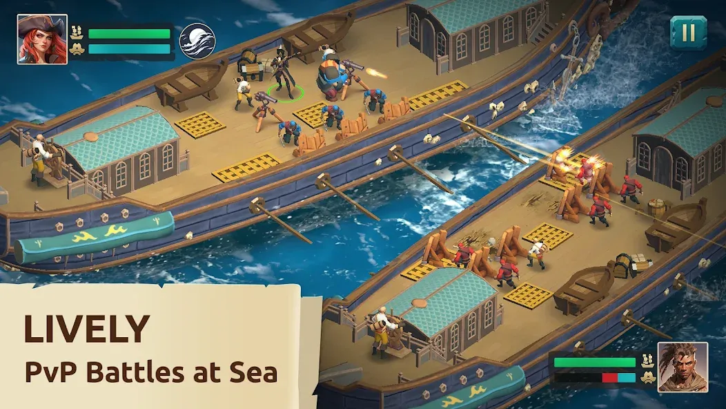 Pirate Ships・Build and Fight  [МОД Menu] Screenshot 1