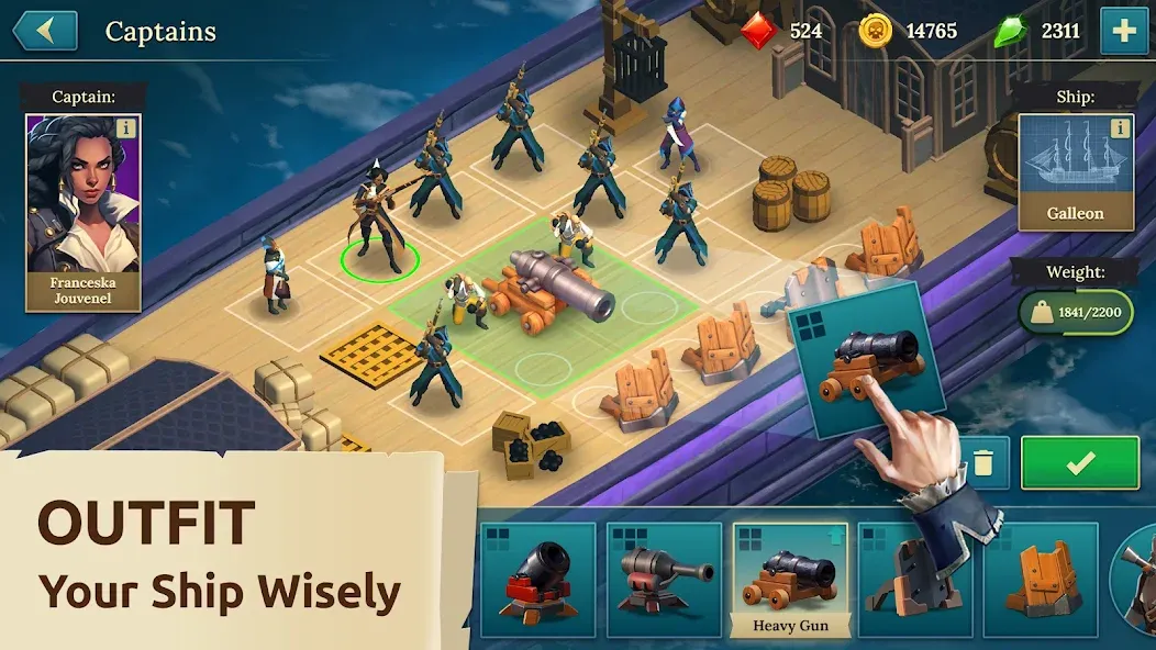 Pirate Ships・Build and Fight  [МОД Menu] Screenshot 2