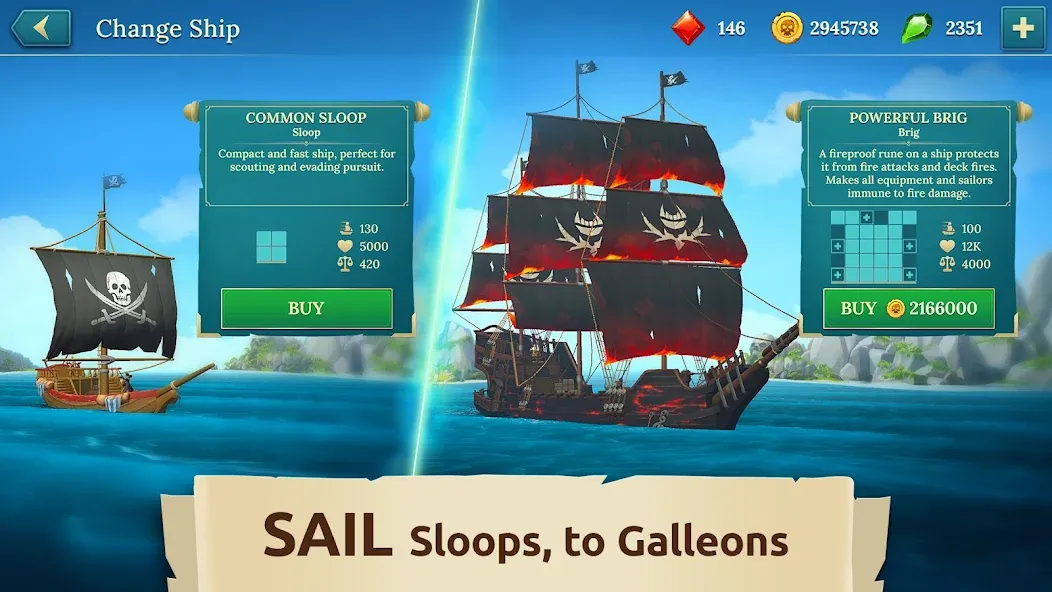 Pirate Ships・Build and Fight  [МОД Menu] Screenshot 3