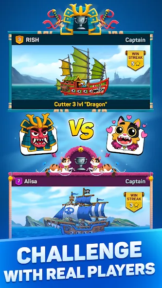 Pirates & Puzzles：Ship Battles  [МОД Бесконечные деньги] Screenshot 4