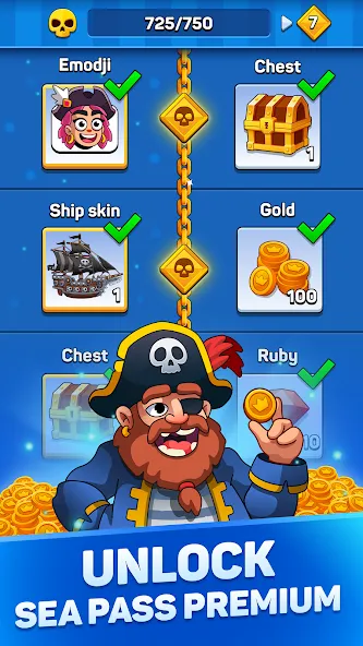 Pirates & Puzzles：Ship Battles  [МОД Бесконечные деньги] Screenshot 5