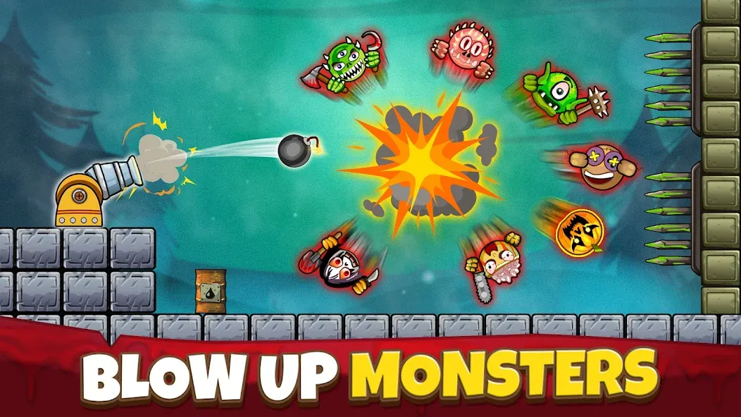 Crush the Monsters：Foul Puzzle  [МОД Бесконечные монеты] Screenshot 1