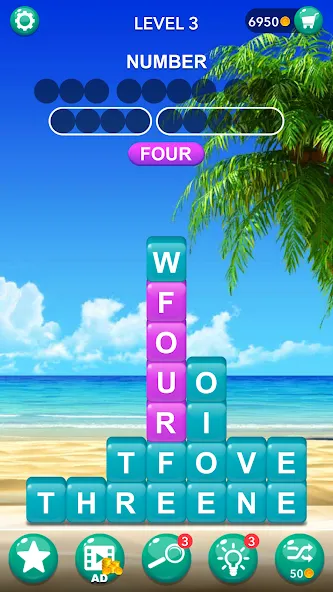 Word Tiles :Hidden Word Search  [МОД Menu] Screenshot 1