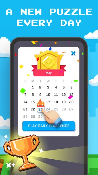 Blockin' Color - Block Puzzle  [МОД Menu] Screenshot 4