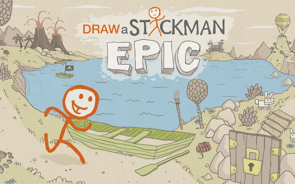 Draw a Stickman: EPIC Free (Нарисуй палочного человечка)  [МОД Menu] Screenshot 1