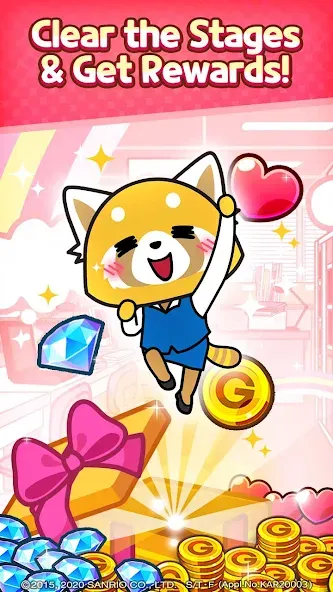 Aggretsuko : Match 3 Puzzle (Аггретсуко)  [МОД Все открыто] Screenshot 5