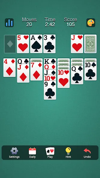 Classic Solitaire - Klondike (Солитер Клондайк Классик)  [МОД Unlimited Money] Screenshot 3