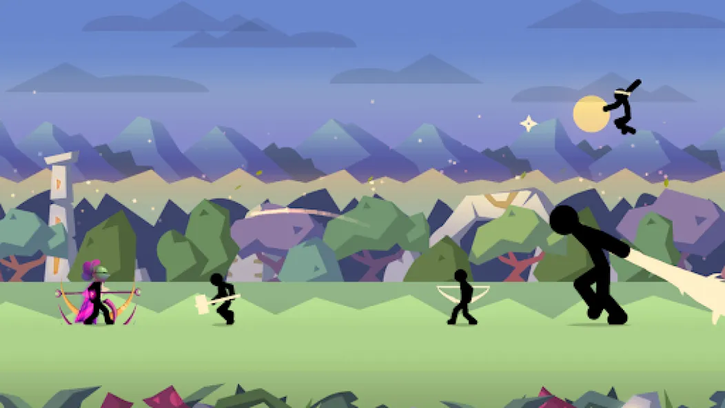 Stick Fight: Shadow Archer (Стк Файт)  [МОД Menu] Screenshot 2