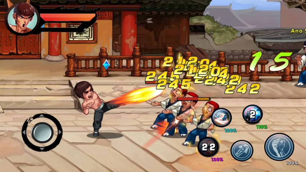 Kung Fu Attack: Final Fight (Кунгфу Атака)  [МОД Бесконечные деньги] Screenshot 1