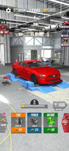 Dyno 2 Race - Car Tuning (Дино 2 Гонка)  [МОД Unlocked] Screenshot 4