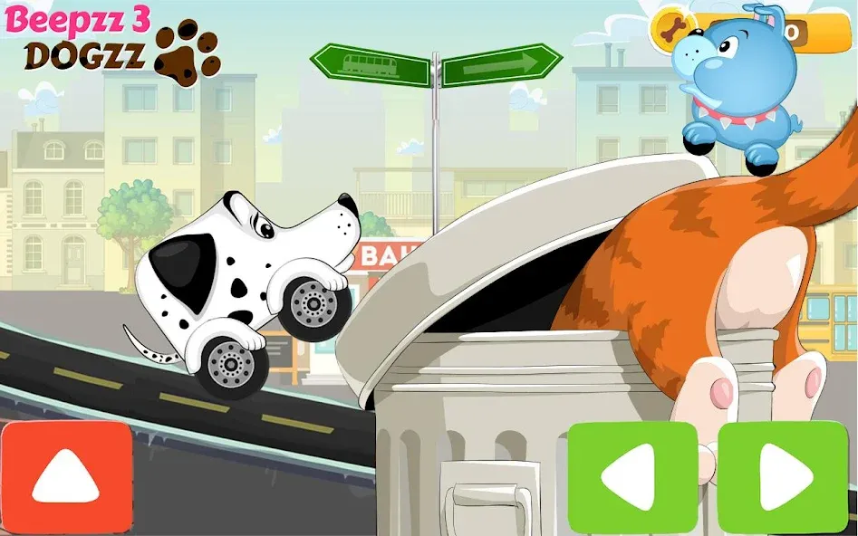 Racing games for kids - Dogs  [МОД Много монет] Screenshot 3