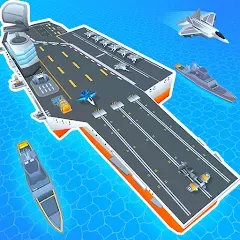 Взломанная Idle Aircraft Carrier (Айдл Эйркрафт Кэрриер)  [МОД Mega Pack] - полная версия apk на Андроид