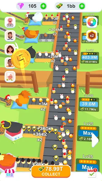 Idle Egg Factory  [МОД Меню] Screenshot 3