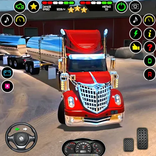 US Truck Driving Cargo Game 3D (Американский грузовик водителя)  [МОД Бесконечные монеты] Screenshot 1