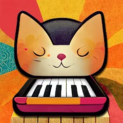 Скачать взломанную Cat Piano Meow - Sounds & Game  [МОД Mega Pack] - последняя версия apk на Андроид