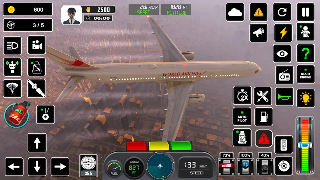 Pilot Flight Simulator Games  [МОД Menu] Screenshot 2