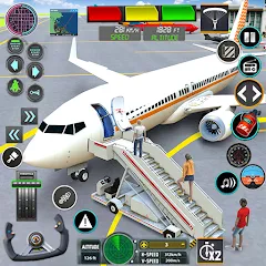 Скачать взломанную Pilot Flight Simulator Games  [МОД Menu] - последняя версия apk на Андроид