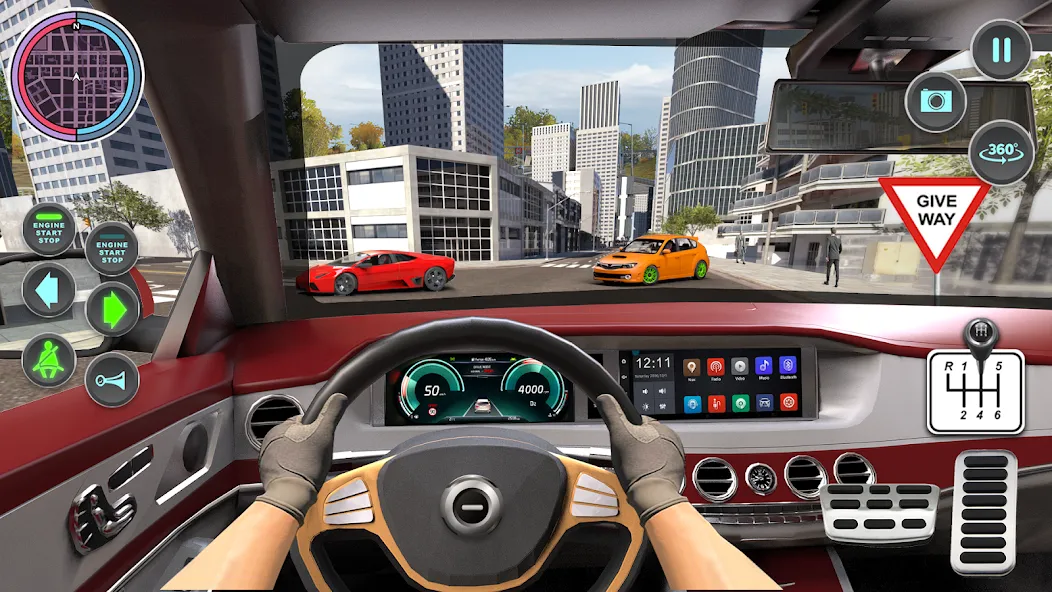 Modern Car Driving School Game  [МОД Бесконечные монеты] Screenshot 2