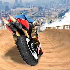 Взлом Mega Ramp Bike Stunts Games 3D  [МОД Меню] - стабильная версия apk на Андроид