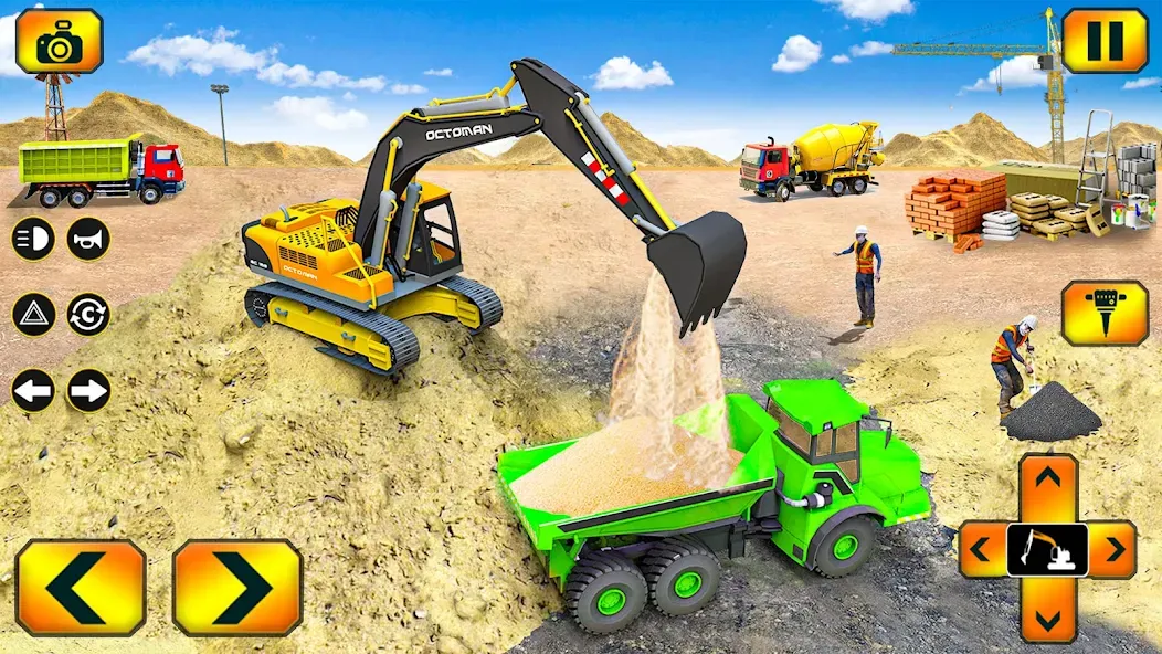 Sand Excavator Simulator Games  [МОД Unlocked] Screenshot 2