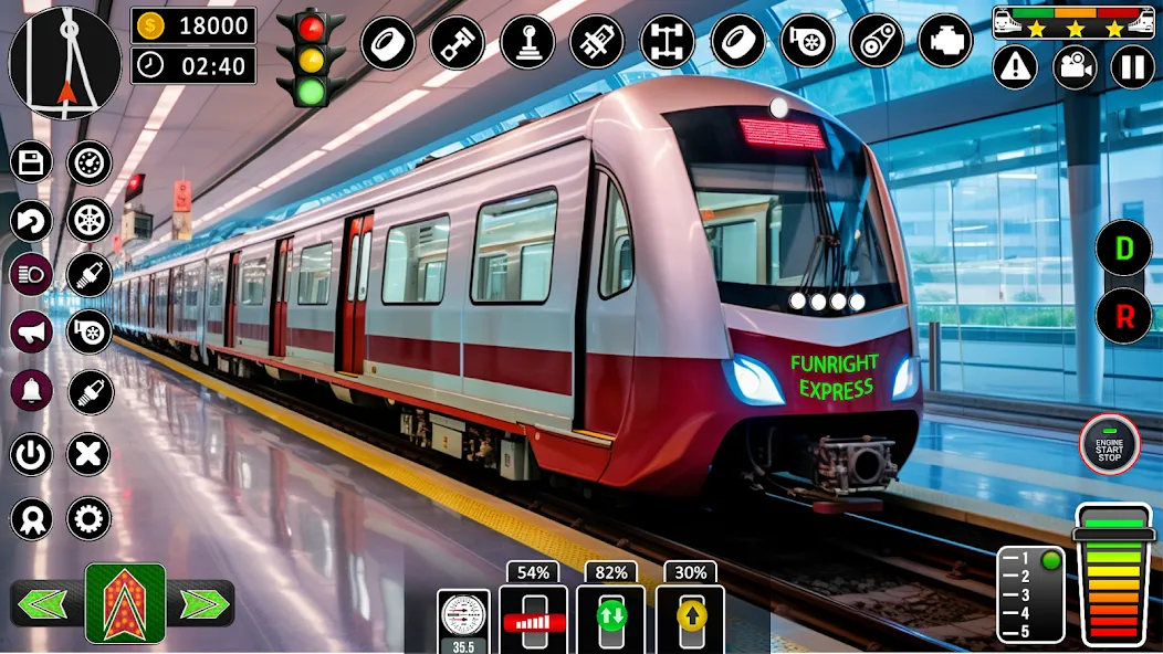 City Train Games Driver Sim 3D  [МОД Бесконечные монеты] Screenshot 5