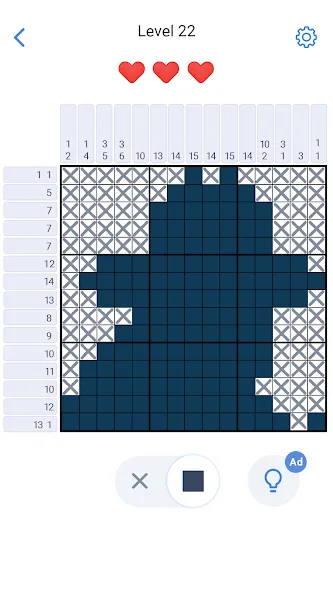 Pixel Art: Logic Nonogram (Пиксельное искусство головоломка)  [МОД Бесконечные монеты] Screenshot 2