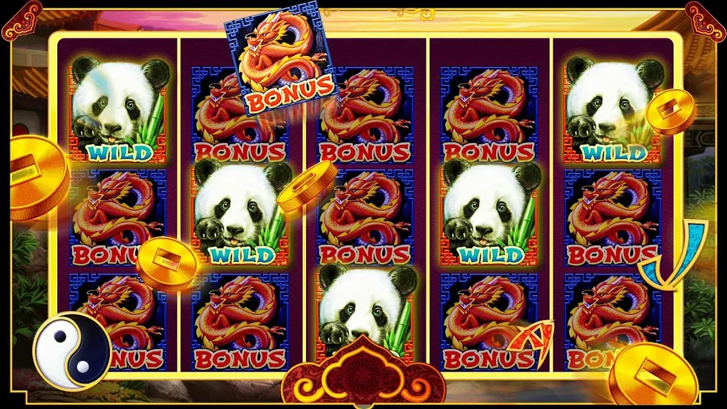 Panda Slots (Панда Слоты)  [МОД Бесконечные монеты] Screenshot 4