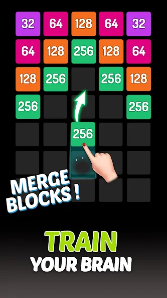 X2 Blocks - 2048 Number Game (Блоки)  [МОД Много денег] Screenshot 2