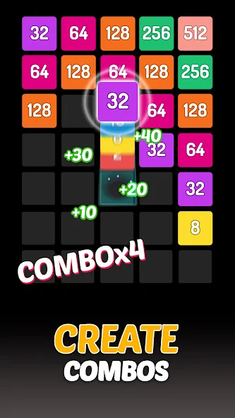 X2 Blocks - 2048 Number Game (Блоки)  [МОД Много денег] Screenshot 3