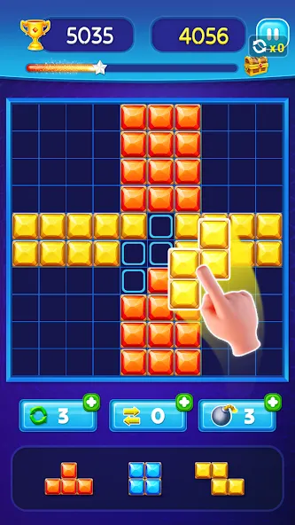 Block Puzzle - Gem Block (Блокпазл блокголоволомка)  [МОД Unlocked] Screenshot 5