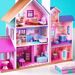 Взломанная Doll House Design Doll Games (Дизайн кукольного домика игры с куклами)  [МОД Бесконечные деньги] - стабильная версия apk на Андроид