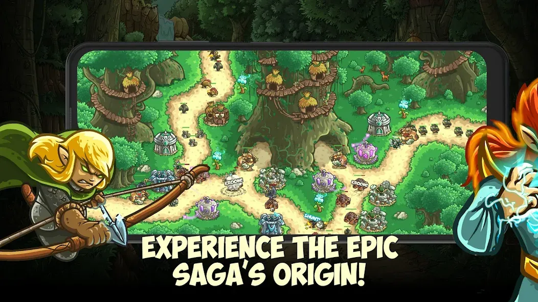 Kingdom Rush Origins TD (Кингдом Раш Ориджинс)  [МОД Бесконечные монеты] Screenshot 1