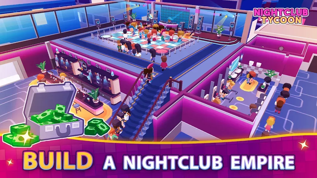 Nightclub Tycoon: Idle Empire  [МОД Бесконечные монеты] Screenshot 1