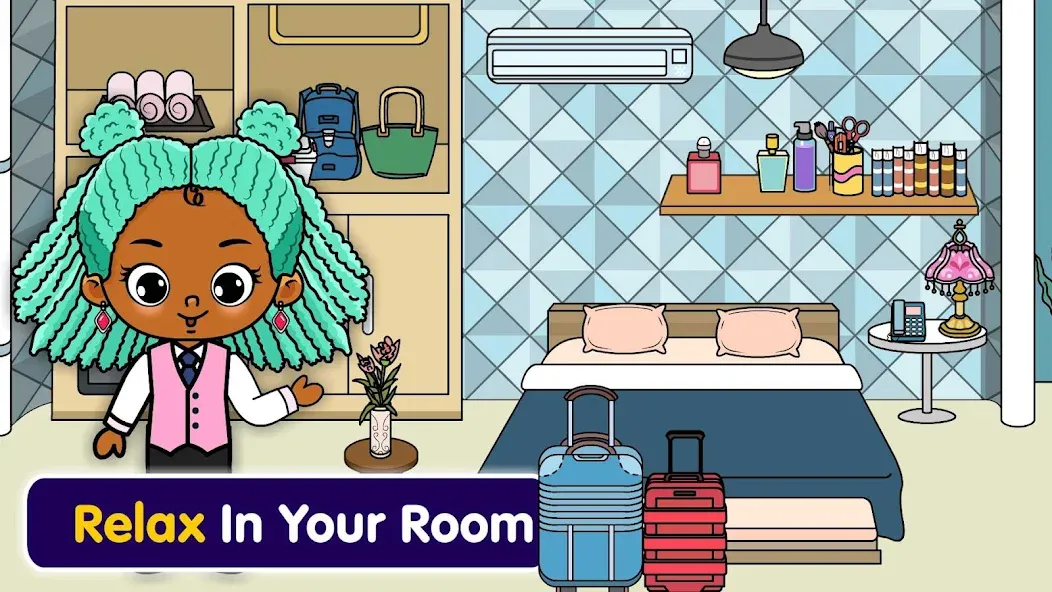 Tizi Town - My Hotel Games  [МОД Mega Pack] Screenshot 1