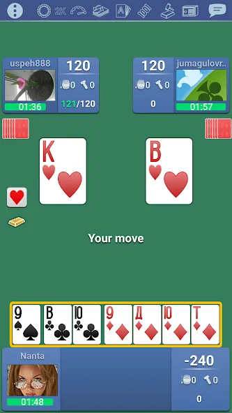 Thousand 1000 Online card game  [МОД Много денег] Screenshot 5