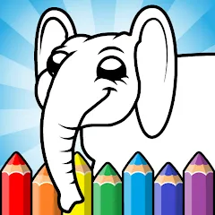 Взломанная Easy coloring pages for kids  [МОД Бесконечные монеты] - последняя версия apk на Андроид