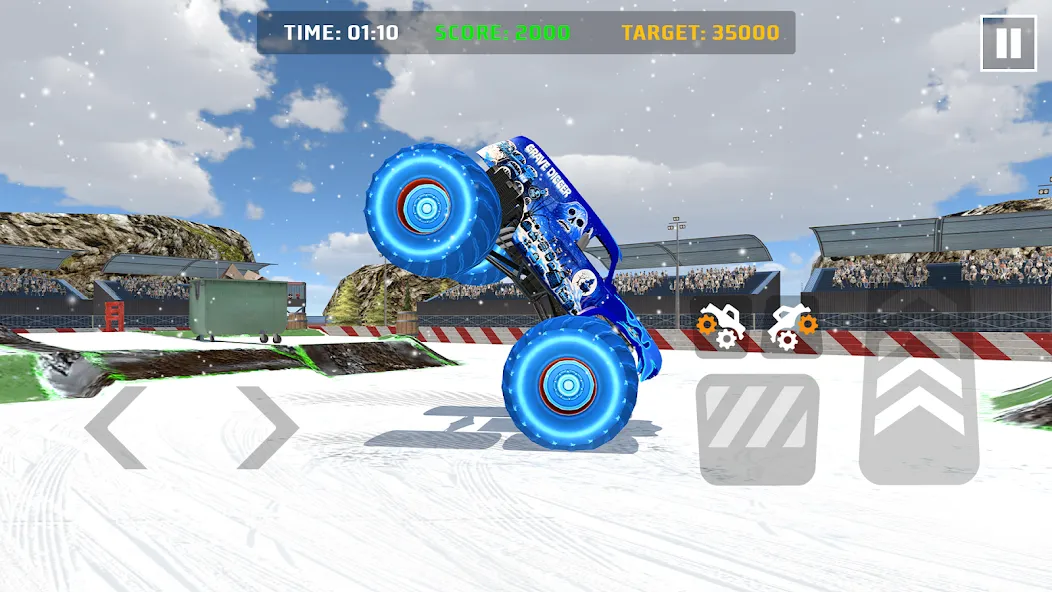 Car Games: Monster Truck Stunt (Монстртрак стант)  [МОД Много денег] Screenshot 2