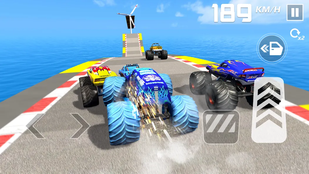 Car Games: Monster Truck Stunt (Монстртрак стант)  [МОД Много денег] Screenshot 5