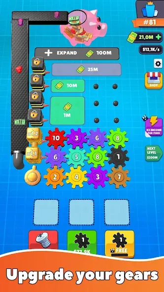 Gear Clicker (Гир Кликер)  [МОД Все открыто] Screenshot 1