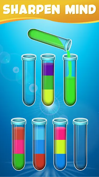 Water Sort Color Sorting games (Вотер Сорт Колор Сортинг гейм)  [МОД Unlimited Money] Screenshot 1