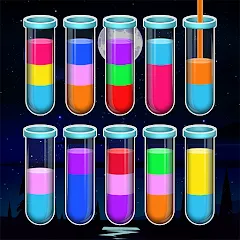 Взлом Water Sort Color Sorting games (Вотер Сорт Колор Сортинг гейм)  [МОД Unlimited Money] - полная версия apk на Андроид