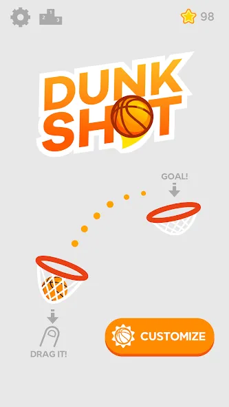 Dunk Shot (Данк Шот)  [МОД Unlocked] Screenshot 1