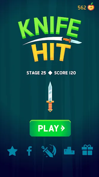 Knife Hit (На русский язык   переводится как Удар ножом)  [МОД Меню] Screenshot 4