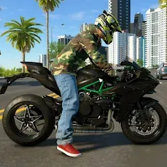 Скачать взлом Kawasaki Ninja H2r Games 3D (Кавасаки Ниндзя 2р Игры 3D)  [МОД Unlimited Money] - последняя версия apk на Андроид