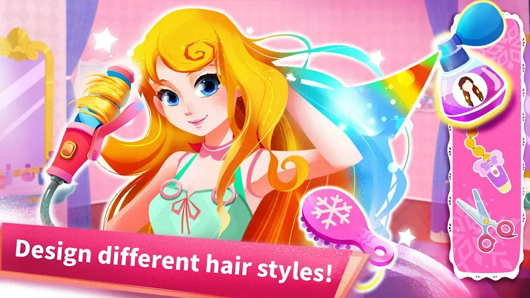 Little Panda: Princess Salon  [МОД Бесконечные деньги] Screenshot 3