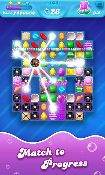 Candy Crush Soda Saga (Кенди Краш Сода Сага)  [МОД Меню] Screenshot 2