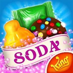 Взлом Candy Crush Soda Saga (Кенди Краш Сода Сага)  [МОД Меню] - полная версия apk на Андроид