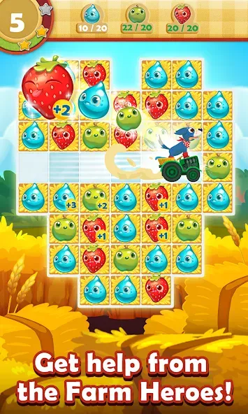 Farm Heroes Saga (Фарм Хероус Сага)  [МОД Unlimited Money] Screenshot 3