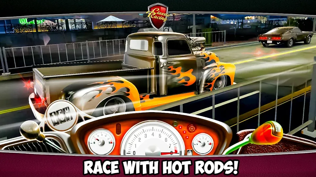 Classic Drag Racing Car Game (Классическая игра на гонках драгрейсинга)  [МОД Бесконечные монеты] Screenshot 5