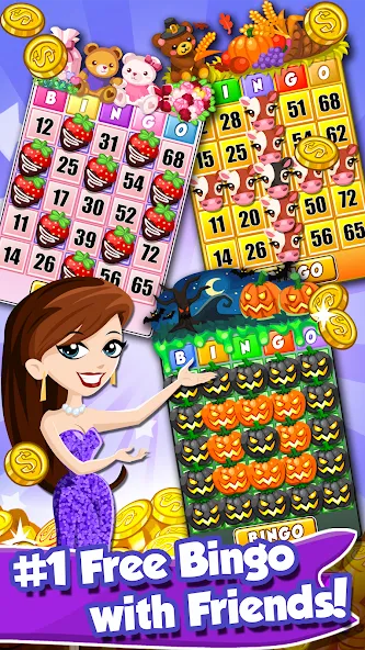 Bingo PartyLand 2: Bingo Games (Бинго Патиленд 2)  [МОД Меню] Screenshot 1